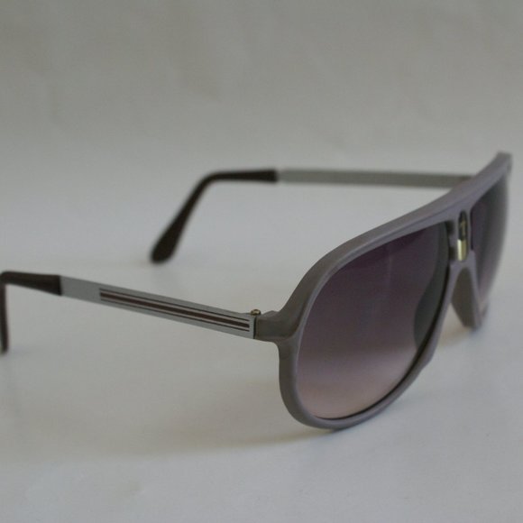 NWT True Vintage Sports Fashion Aviator combo frame sunglasses w/ gradient smoke - Picture 2 of 5